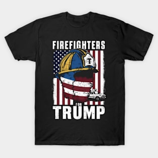 Firefighters For Trump Election Usa T-Shirt